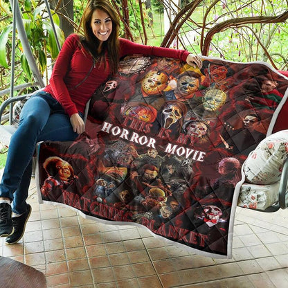 This Is Horror Movie Watching G007 Premium Blanket