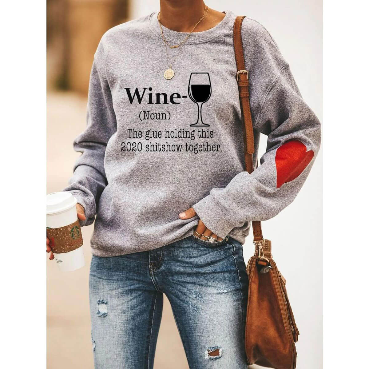 WINE Heart Sweatshirt