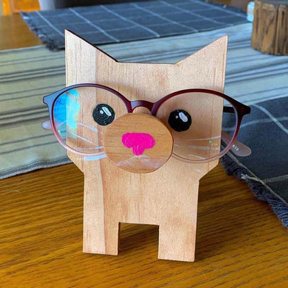 Handmade Glasses Stand F279 Lovely Cat